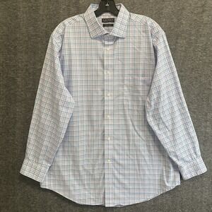 Lauren Ralph‎ Lauren Shirt Mens XL Stretch Button Up Long Sleeve Preppy Office